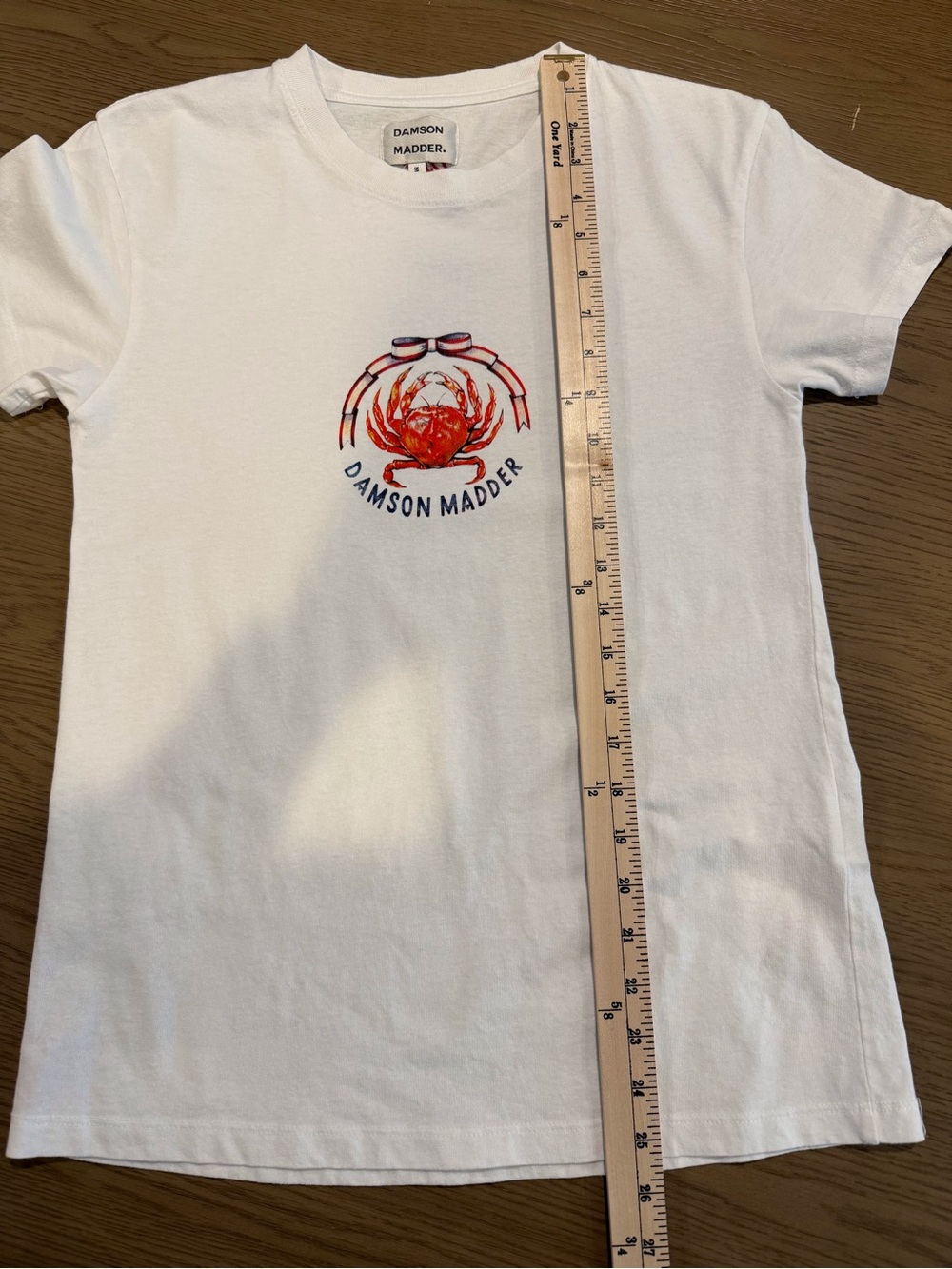 Damson Madder Crab Graphic Baby Tee Coastal Nautical Indie Minimalist Preppy 8UK - Picture 9 of 13
